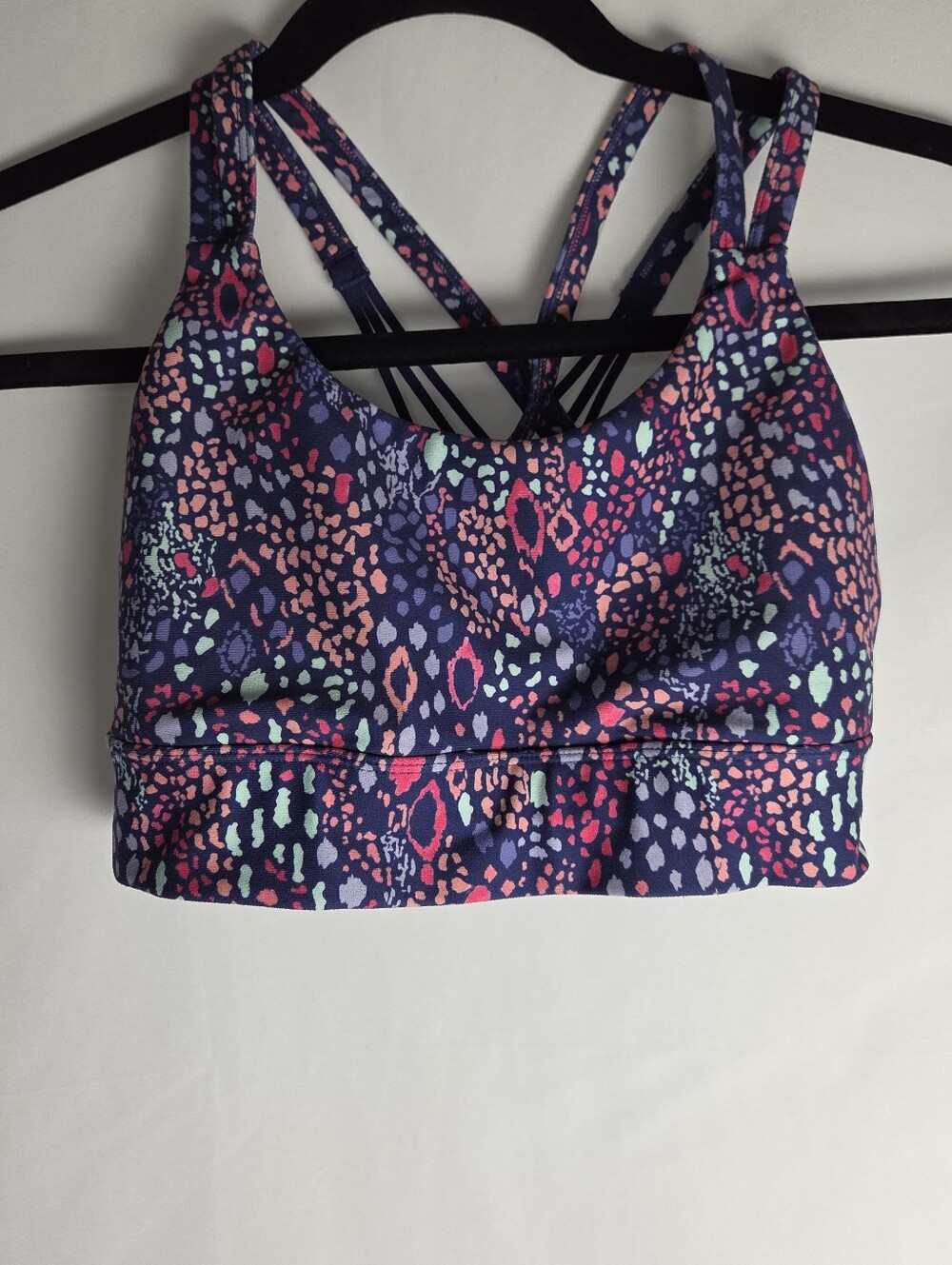 Purple Animal Print Freely Sports Bra